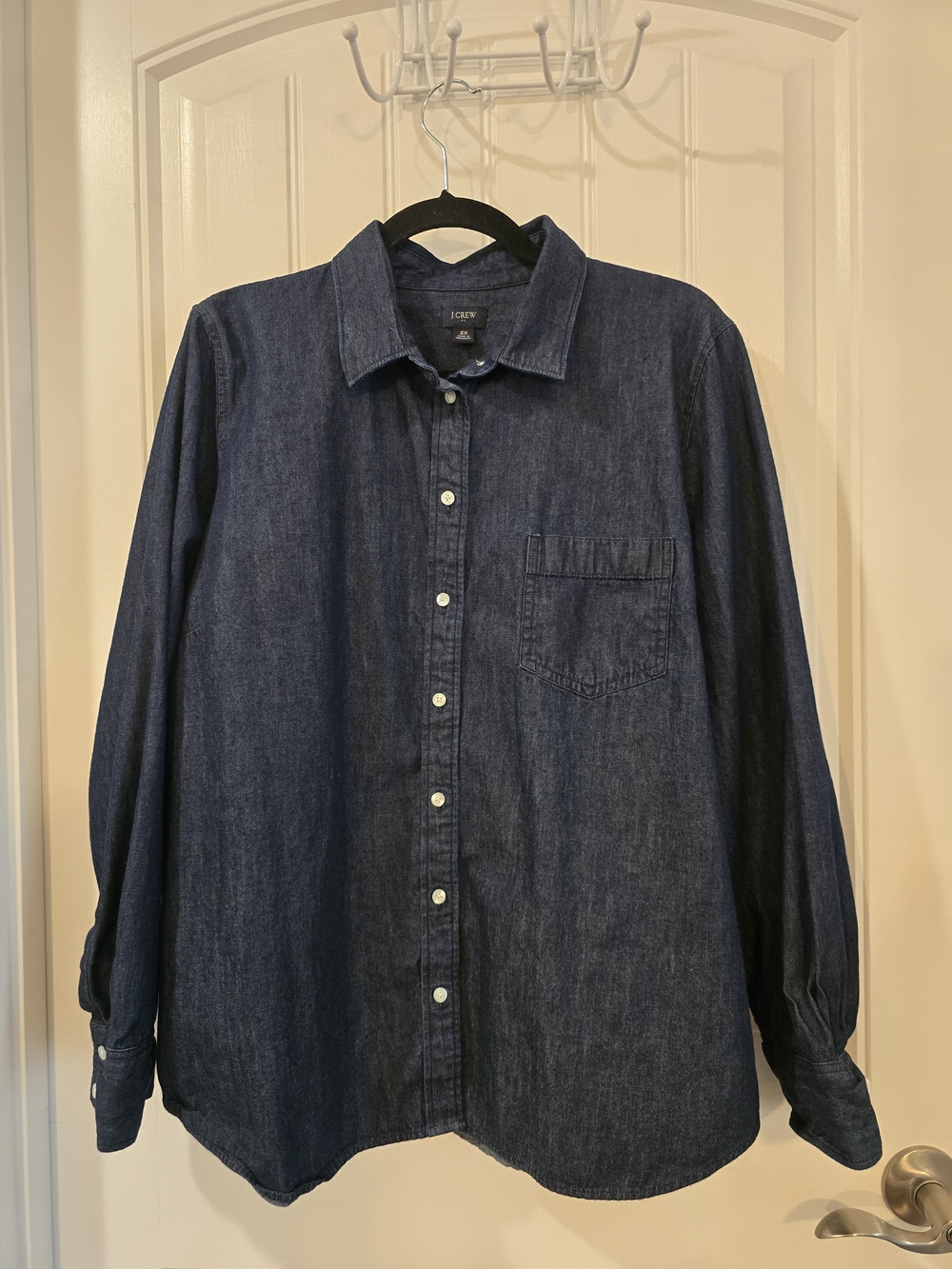 J. Crew Indigo Denim Button-Down Shirt
